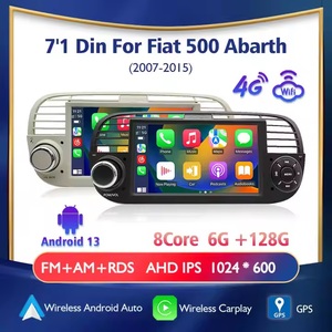 7 ''android Car GPS navigation đài phát thanh Màn hình cảm ứng được xây dựng trong MP3 <span class=keywords><strong>Player</strong></span> hỗ trợ Carplay micro bên ngoài cho Fiat 500 - Product Image 2