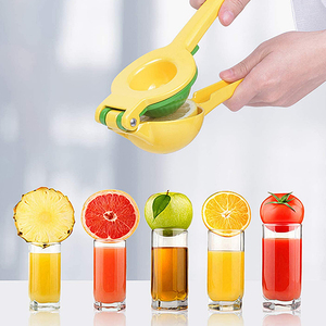 रसोई उपकरण नींबू निचोड़ने धातु का मार्गदर्शन juicer के साथ डबल कटोरा ऑरेंज खट्टे प्रेस - Product Image 3