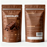 Sacs d'emballage personnalisés en aluminium et plastique les plus vendus, avec fermeture éclair, recyclables, écologiques, pour aliments pour animaux et chocolat, format stand-up
