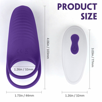 S-HANDE Silikon Wiederaufladbarer Starker Vibrations-Doppel-Penisring Vibrierender Penisring Vibradores Para Hombres
