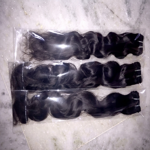 Precio de Descuento, Extensiones de Cabello Humano Virgen Remy Indio de Alta Calidad con Doble Trama a Máquina, la Mejor Textura y Color - Product Image 1