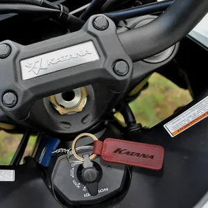 Porte-clés en cuir de vache pour moto Suzuki <span class=keywords><strong>KATANA</strong></span> <span class=keywords><strong>125</strong></span> 250 400 - Product Image 2