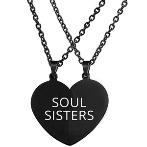 Collane per Migliori Amici, Collana BFF per 2, Regali di San Valentino, Collana con Cuore Diviso per Amici Speciali <span class=keywords><strong>1</strong></span> <span class=keywords><strong>Amico</strong></span> Speciale 2 Migliori Amici - Product Image 1