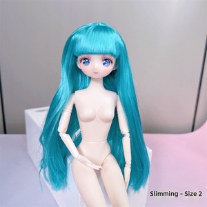 Poupée gothique <span class=keywords><strong>Manga</strong></span>-face 30 cm, corps nu à habiller, articulations 6 points, BJD en plastique, 26 articulations, peau claire, modification du maquillage - Product Image 1