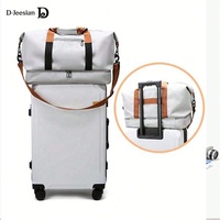 Sac polochon pliable de grande capacité en nylon de couleur imperméable à l'eau pour dames