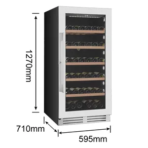 In Stock with Display Shelf with Air-cooled Cycle Design Wine Coolers Wine and Beverage Coolers Wine Cooler Fan for Bar Pub Vino