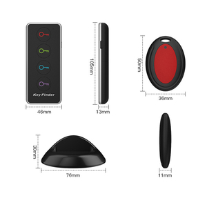 Ví điện thoại di động xe Key Tracker 1 <span class=keywords><strong>Transmitter</strong></span> 4 receivers không dây Key Finder với LED Torch - Product Image 2