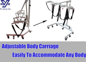 Hệ thống thủy lực 1000lbs tải công suất quan tài xác chết di chuyển hạ thấp và nâng lên thiết bị tang lễ - Product Image 6