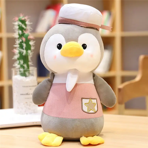 Peluches pingouins de dessin animé en coton PP avec doublure en maille, 25 cm, cadeau d'anniversaire et de festival, logo personnalisable, directement de l'usine, anti-stress - Product Image 6