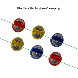 ตุ้มถ่วงตก<span class=keywords><strong>ปลา</strong></span>หลากสีแบบแยกส่วนพร้อมยางถอดได้ ชุดตุ้มถ่วงตะกั่วแบบหนีบ - Product Image 2