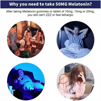 Gummies pour le sommeil à la mélatonine, sans sucre, avec L-tryptophane, 5-HTP, magnésium et ashwagandha, marque privée OEM pour adultes