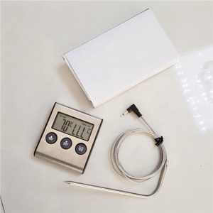 Termometro per Affumicatore <span class=keywords><strong>LDT</strong></span>-100 con Timer e Sonda in Acciaio Inox per Cucina, BBQ e Griglia, OEM/ODM - Product Image 2