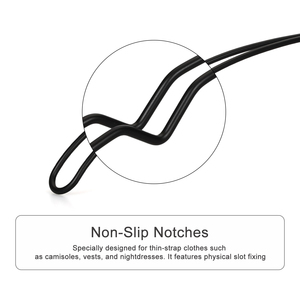 Cintre en métal au design unique avec encoches antidérapantes, durable et résistant à la rouille, cintre moderne pour magasin <span class=keywords><strong>de</strong></span> vêtements - Product Image 4