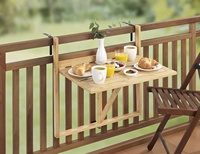 Bambou mural pliant cuisine salle à manger multi-usages bureau pour ordinateur portable plateau à manger Table multifonctionnelle, table de porte et ordinateur portable