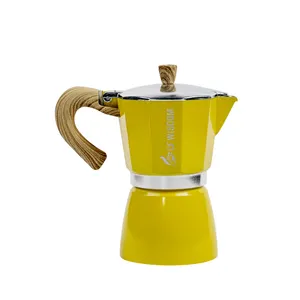 Büyük aromalı güçlü klasik İtalyan tarzı 3 fincan 6Cup Espresso Pot Bialetti pot Pot için Espresso makinesi