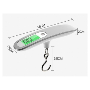 Balance à bagages numérique 50kg Portable LCD Display Balance électronique Balance de poids Valise de voyage Sac suspendu Steelyard Scale Tool - Product Image 3