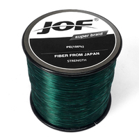 JOF — ligne de pêche japonaise, fil multicolore PE, 9 brins Multifilament, très solide et durable, 500M, 0.2kg