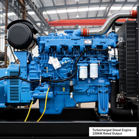 Groupe électrogène diesel 220 kW 400 V pour usine et exploitation minière, démarrage électrique, faible consommation de carburant, CE ISO