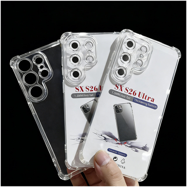 Four-Corner Shockproof Bumper Protective Cover Ultra-Thin Crystal Clear Anti-Yellowing Soft TPU Phone Case for Samsung A56 S25U