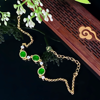 Pulsera de Jadeíta Birmana Natural de Grado A, Pulsera Redonda de Jadeíta, Pulsera de Jadeíta para Mujer, Regalo (Certificado por NGTC)