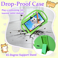 Tablette éducative Android 12 YPORANGECHENG 7 pouces pour enfants, 2 Go + 32 Go, processeur MTK Quad Core, 3000 mAh, écran IPS 1024x600, antichoc, USB-C