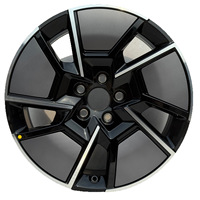 Jante en alliage d'aluminium Leopard 19 pouces, 3 roues, finition noire, neuve et authentique