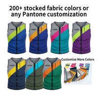 Gilet de sauvetage en mousse PVC néoprène personnalisé pour adulte Gilet d'impact pour le surf, le wakeboard et les sports nautiques Gilet en mousse EPE