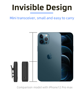 2.4G <strong>Wireless</strong> Lavalier <strong>Microphone</strong> Vlogger <strong>Lecture</strong> Noise Reduction Tiny Portable Lapel Clip Mic - Product Image 5