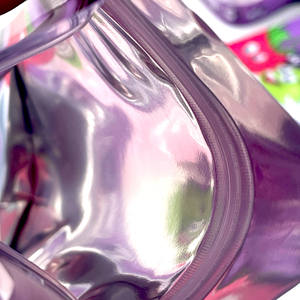 Bán buôn tùy chỉnh logo in PE đứng lên túi trẻ em chống với mùi bằng chứng dây kéo vật nuôi bên miếng vải hình tam giác bao bì túi - Product Image 6