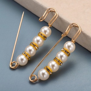 Broches de moda con perlas de imitación y broche de seguridad, accesorio decorativo para fiesta de mujer, para fijar pantalones y realzar la cintura - Product Image 3