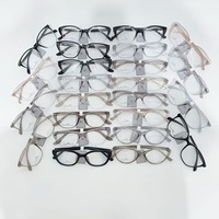 Nouvelles lunettes de lecture pour femmes TR9, monture œil de chat, dorées, verres pour ordinateur, monture intégrale, vente en gros