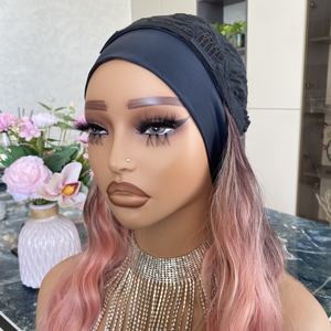 Pelucas de Encaje Frontal de Fibra Sintética de 22 Pulgadas, Ondas Largas, Color Rosa Melocotón Múltiple, Resistentes al Calor, Nueva Moda Premium 2026 - Product Image 4