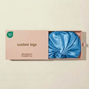 Gorro de Dormir de Seda de Lujo para Mujer, Personalizable con Logotipo, 100% Seda, Doble Capa, Ajustable, con Certificación Oeko-Tex - Product Image 4
