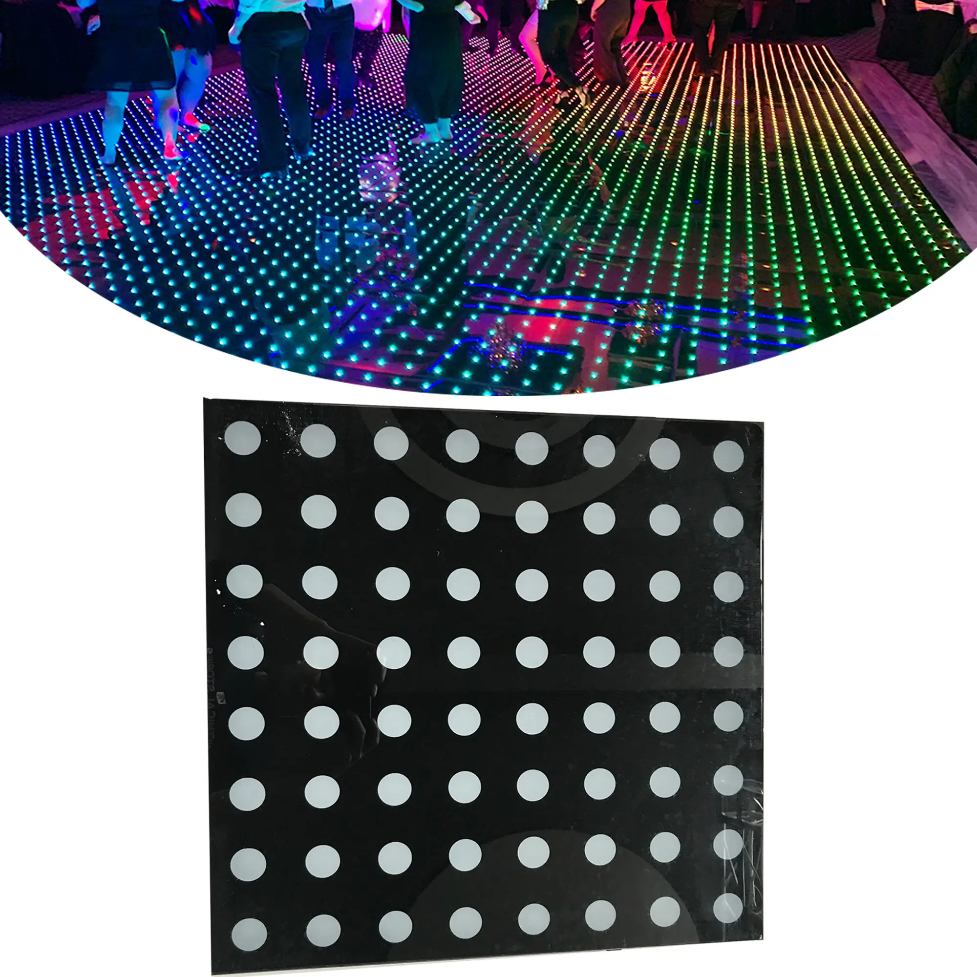outdoor event disco dj night club digital pixel colorful light led dance floor