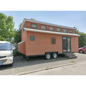 Vendita calda prefabbricata piccola casa sulla ruota moderna prefabbricata piccola casa in legno rimorchio Mobile che vive casa <span class=keywords><strong>contenitore</strong></span> - Product Image 2