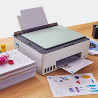 Imprimante couleur sans fil HP Smart Tank 582 avec fonctions copie et numérisation pour photos A4, idéale pour les devoirs des étudiants, l'usage domestique et les petites entreprises