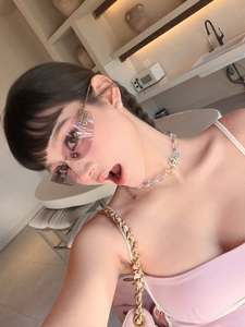 Y2K Women Dress Sexy <b>Spaghetti</b> <b>Strap</b> Bodycon Mini Dress Contrast Binding Streetwear Slit Party Club Wear Pink Pastel - Product Image 3