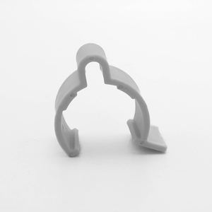 Grampos externos Perfis De Alumínio Marfim PP Magra Acessórios Plastic End Cover Pvc Pipe <span class=keywords><strong>Clips</strong></span> Tag Clip - Product Image 3