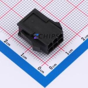 43020-6R Housing (Wire-to-Board / Wire-to-Wire) P=3mm Connector ( Jack Structure: 2x3P )( Pitch: 3mm )( Row Spacing: 3mm ) - Product Image 2