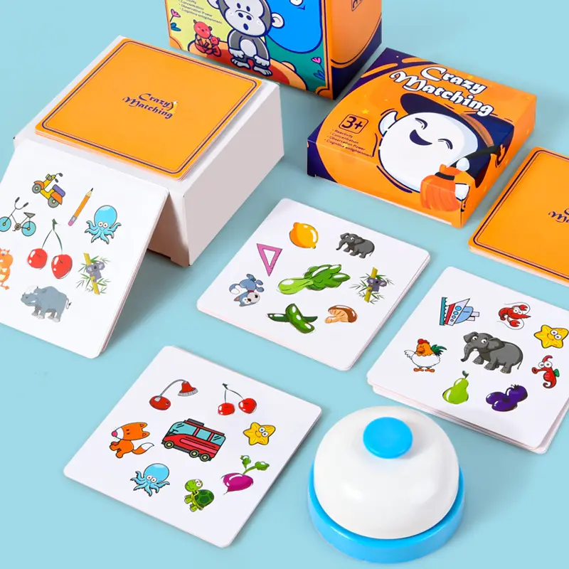 Детская тренировочная Интерактивная настольная игра для детей и родителей Веселая семейная игра для детей раннее образование карты памяти игрушки