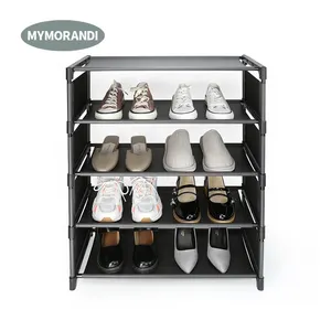 25 Cặp Vải Không Dệt Giày Rack 5 Tier Giày Lưu Trữ Giá Tháp Tủ Organizer