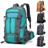Sac à dos de randonnée en plein air tendance et imperméable 55L, 20 pièces, sac à dos unisexe décontracté pour l'escalade et le trekking, logo personnalisé MKW4109