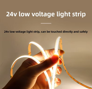 Tira de LED COB de 24V con Luz Blanca Ajustable de 10mm, 2700K-6500K, Temperatura de Color Ajustable, Espectro Completo, Ra90, para Iluminación de Gabinetes SMD - Product Image 2