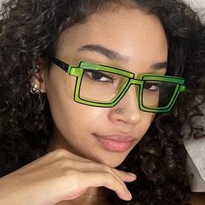 Vendeur chaud populaire cadre Simple couleur bonbon Anti lumière bleue femmes hommes <span class=keywords><strong>lunette</strong></span> lumière bleue lunettes optiques pour la fête en plein air - Product Image 4