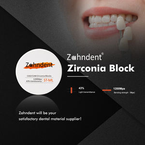 Zahndent più popolare blocco di <span class=keywords><strong>zirconia</strong></span> dentale 43% traslucenza <span class=keywords><strong>zirconia</strong></span> dentale blocco di ceramica prezzo - Product Image 5