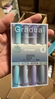 Stylo surligneur couleur dégradée - Non effaçable, non double face, valeur esthétique, marquage coloré, grande capacité, 4 pièces/boîte, bureau