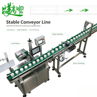 Machine de marquage laser CO2 multi-spécifications pour la codification supérieure et inférieure des boîtes de lait en poudre, avec inspection visuelle et séparation automatique, conforme à la norme GS1