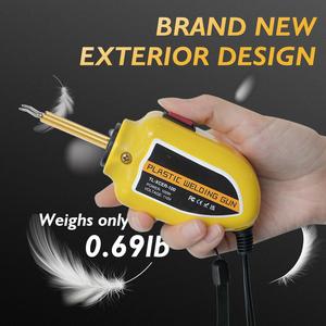 100W saldatore di <span class=keywords><strong>plastica</strong></span> portatile cucitrice <span class=keywords><strong>a</strong></span> <span class=keywords><strong>caldo</strong></span> Kit di riparazione in <span class=keywords><strong>plastica</strong></span>, Kit di saldatura in <span class=keywords><strong>plastica</strong></span> 220V con 200 pezzi saldatore graffette - Product Image 3