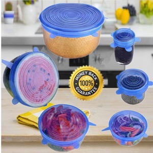 Silicone Cover Stretch Lids Reusable Airtight Food <b>Wrap</b> Covers Keeping Fresh Seal Bowl Stretchy <b>Wrap</b> Cover <b>Kitchen</b> Cookware - Product Image 2