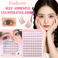 Cils autocollants sans colle à 10 rangées, courbure C, réutilisables, longue durée, pré-collés, pas besoin de colle, faux cils